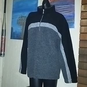 Black fuzzy sweater